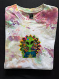 Cosmic Alien Tie-Dye Graphic T-Shirt
