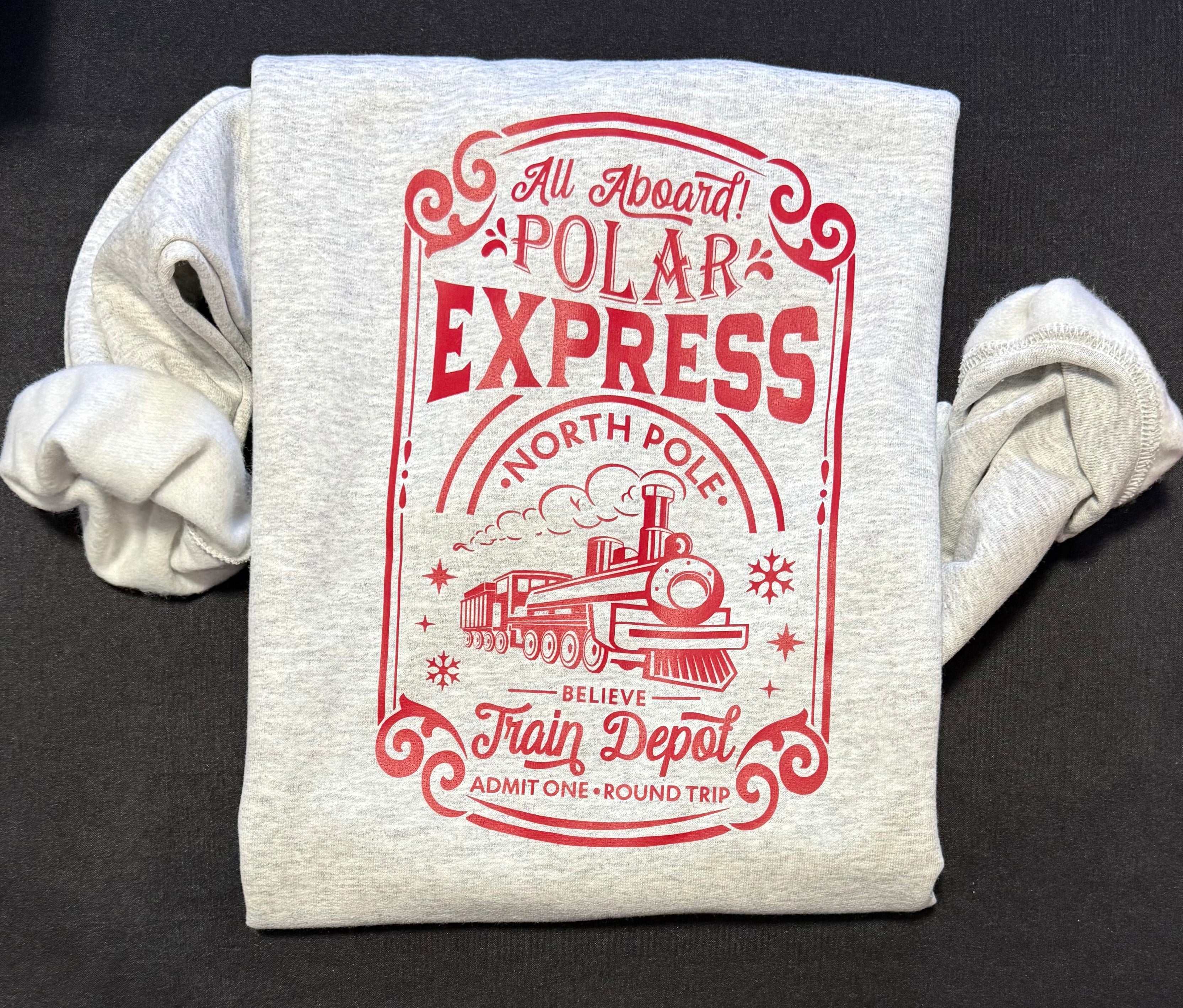 Polar Express Christmas Sweatshirt 🚂❄️