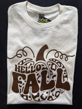 “Hello Fall” Pumpkin Graphic T-Shirt