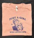 “Just a Girl Who Loves Cats” Crop Top 🐱