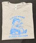 I just want fury friends graphic t CROP TOP