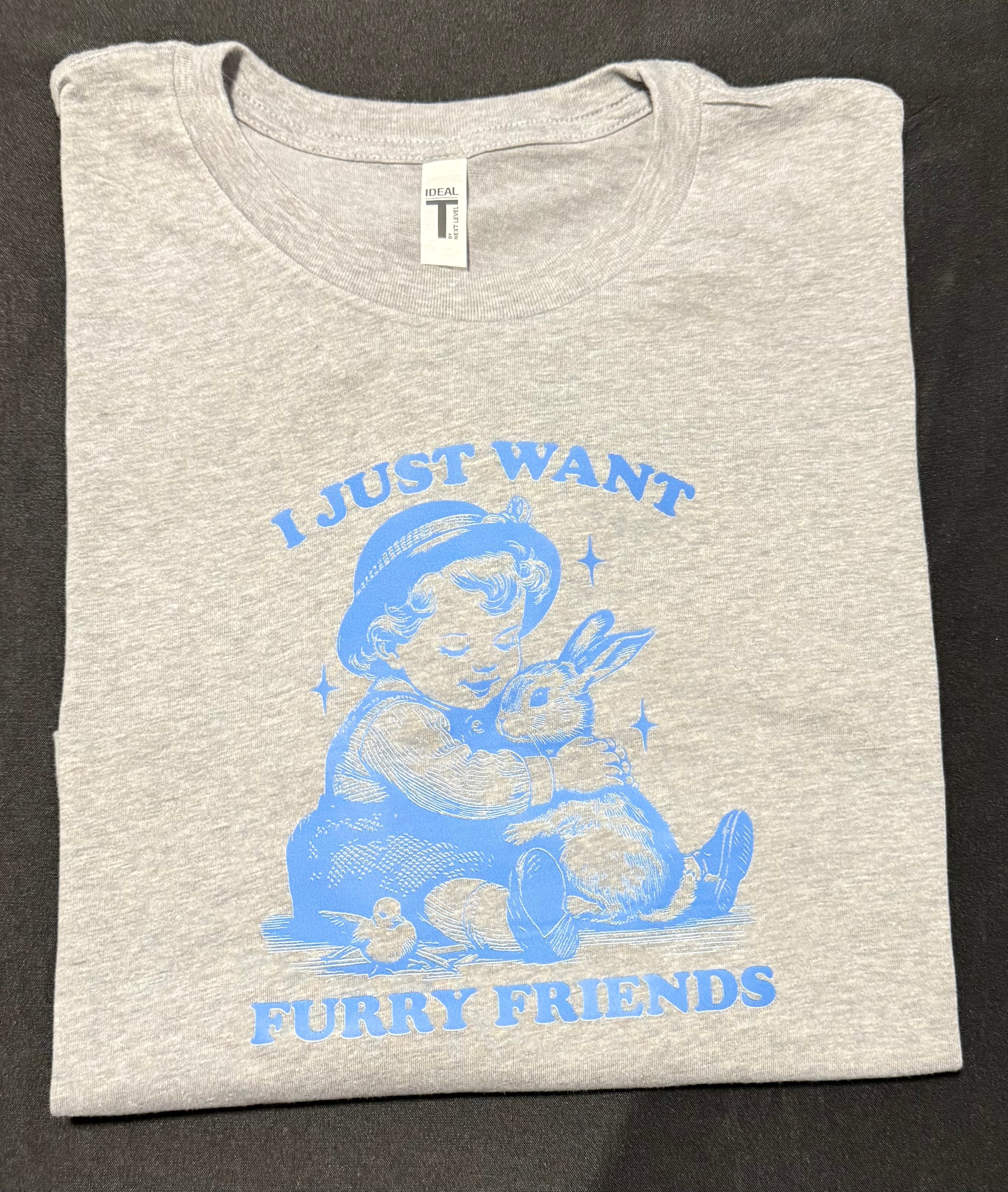 I just want fury friends graphic t CROP TOP