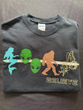 Sparkly Cryptid “Believe” Graphic T-Shirt