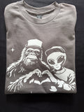 Bigfoot & Alien Graphic T-Shirt
