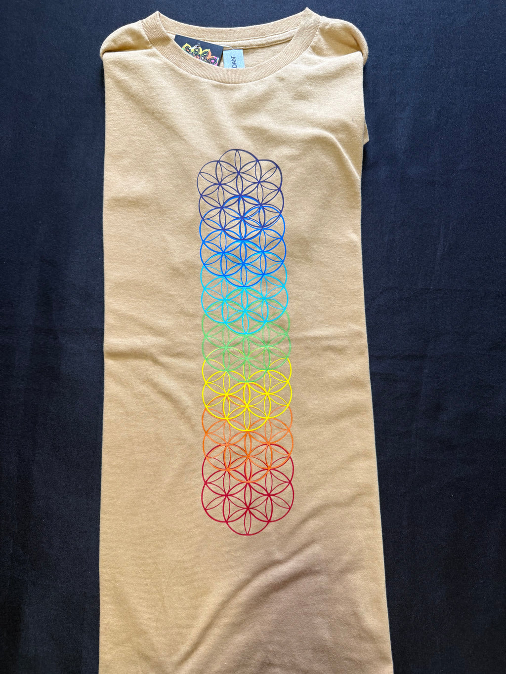 Chakra Flower of Life Sacred Geometry Graphic Tee