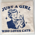 Just a girl who loves cats tshirt