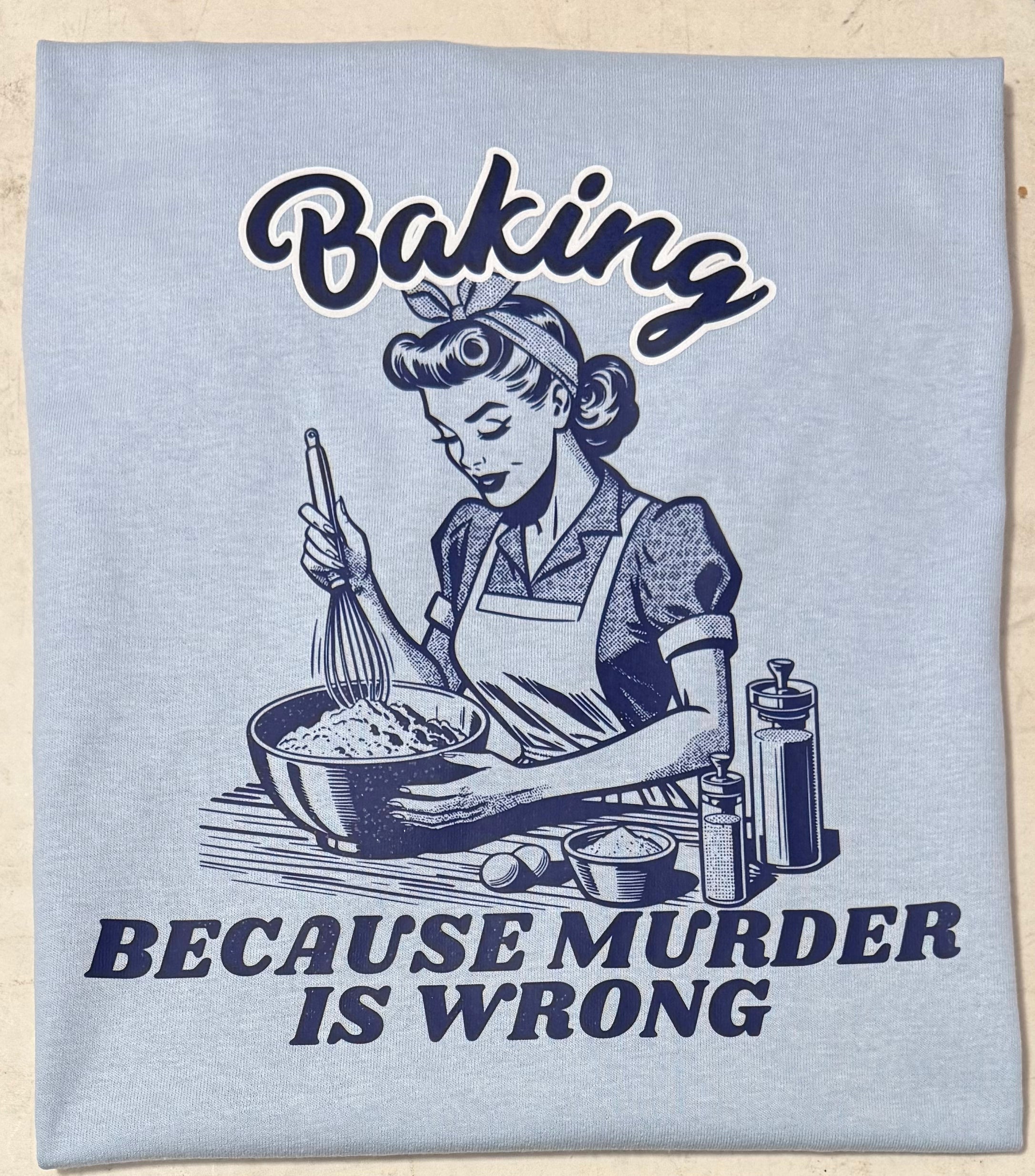 Baking because murder is wrong