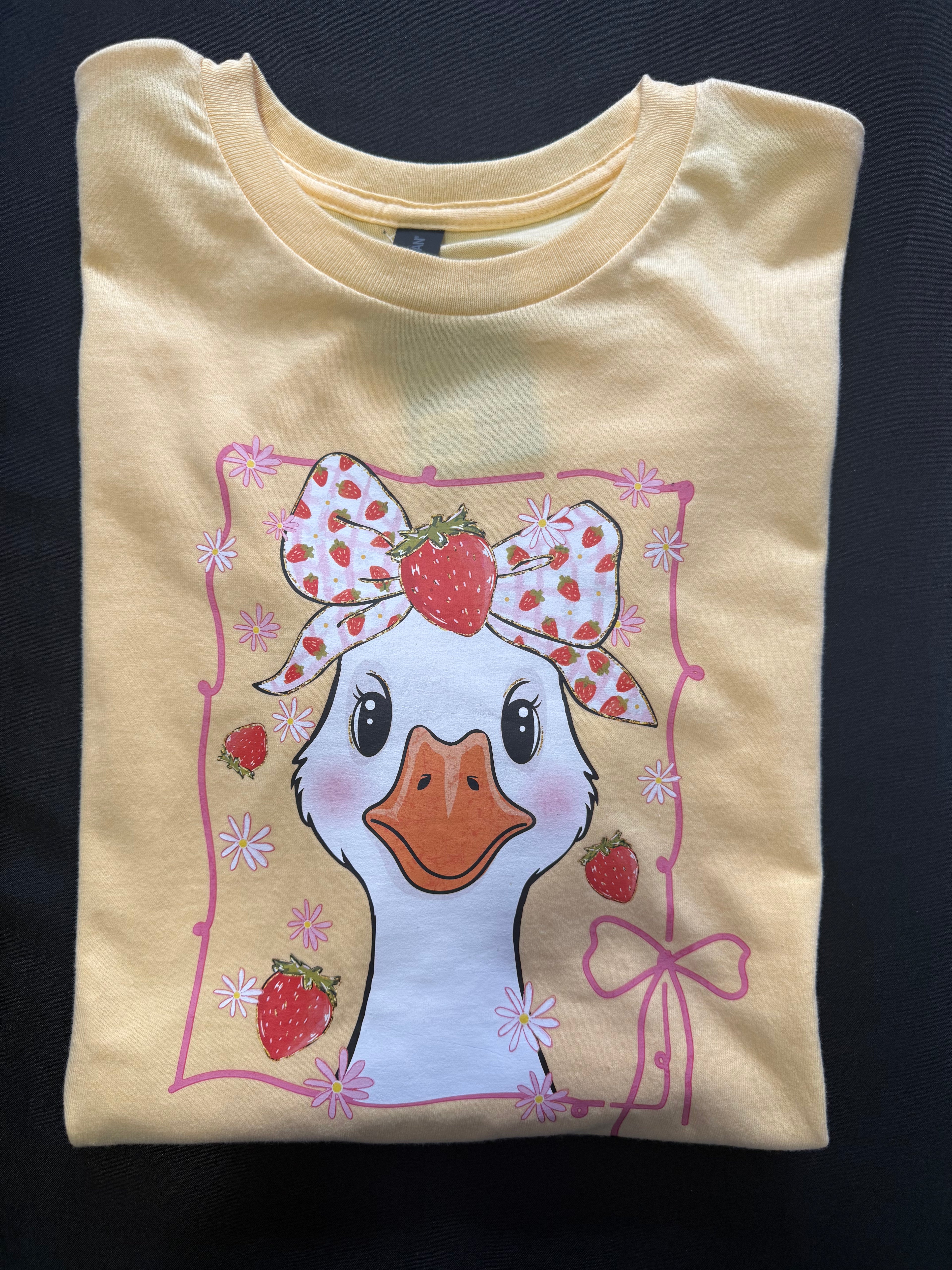 Strawberry Goose Graphic T-Shirt