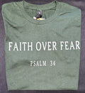 “Faith Over Fear – Psalm 34” Graphic T-Shirt